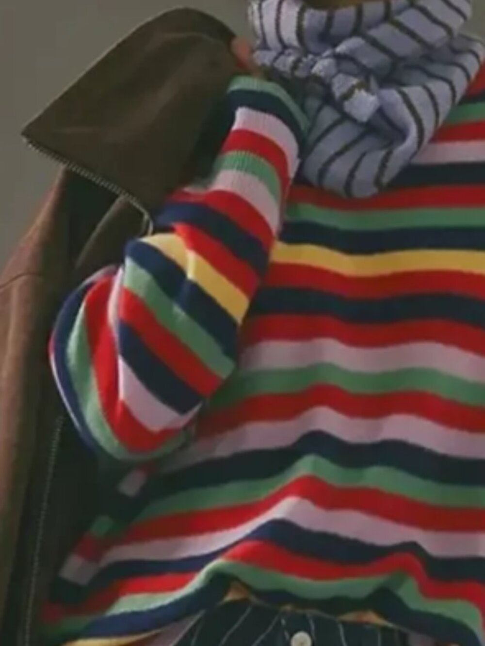 NWT Free People Tomorrow Stripe Cashmere Sweater - Picture 10 of 16